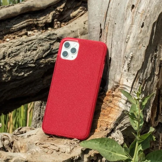 Case Iphone 11 Pro Max Ballistic Nylon With Afix+Mount Evutec Red